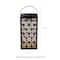 Glitzhome® 11" LED Black Metal Cutout Pattern Solar Powered Hanging Lantern
